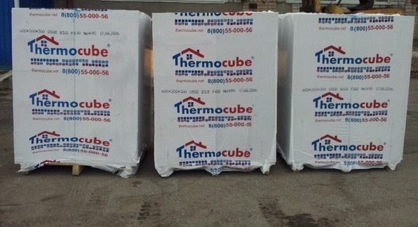 Газосиликатный блок Thermocube КЗСМ (КЗСМ),  плотностью D500, шириной 300 мм, длиной 600 мм, высотой 250 мм